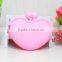 Manufacture supply colored heart silicone coin purse,silicone bag