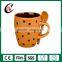 Hot sale creative customized coffee ceramic cup with spoon