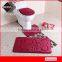 bathroom rugs set,toilet cover and rug set