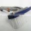 Spa bathtub pool scrub brush with EZ clip Aluminum handle