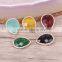 Mix Color Faceted Crystal Glass Connector Beads Drop shape with Pave Zircon Gem Charm For Making Jewelry