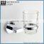 1700 new simple square design zinc alloy chrome bathroom accessories set