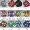 round crystal 3MM acrylic wedding metallic silver plated disc diamond bead flat back for jewelry accessory