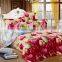 Hot sale cotton soft bed sheet , quilt , bedding sets, reactive printed floral design