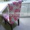 Thick polyester lycra spandex four way stretch printed slipcover dining room chair cover