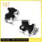 Best Seller stainless steel black enamel lovely tedd bear earrings, medical steel tedd bear stud earrings (HE-045)