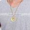 wholesale fashion jewelry allah gold plated pendant with crystal charm necklace for men