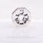 Antique Silver Charms Crystal Silver Beads wheel Jewelry Charm Wholesale