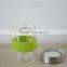 high borosilicate glass jar glass tank with stainless steel lid 300ml handmade glassware QM419