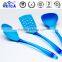 2016 Top Fashion Rushed Plastic Ce / Eu Colher De Oil Spray 3pcs High-temperature Blue Nylon Kitchen Utensils Transparent Handle