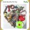 Chew Rope Toy Green for Dogs Puppies - with Strong Play Ball for Tug of War - Best for Medium & Small Breeds-17.7inch