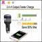 Fashion and creative China factory wholesale usb car charger adapter with LED and razor