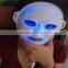 New led mask Beauty SPA medical grade 3 color lights skin care pdt led mask with CE certification