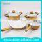 7Pcs Golden Ceramic Coating Non-Stick Cookware Set Aluminum