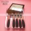 New 5pcs Cosmetics Rose Gold Oval Make Up Brush With Electroplating Handle