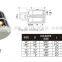China manufacturer Rigging hardware Galv single rope pulley with zinc alloy
