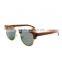 OEM Rose Woo Half Rim Sunglasses Black Lens Cheap Wholesale Sunglasses Custom Logo