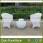 outdoor small table with chair/synthetic outdoor furniture