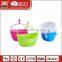 Colorful multi-function cheap door fruit storage wholesale plastic hanging basket with hook wholesale