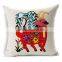 Special offer printed linen back cushion STPC042