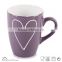 colourful silk screen printing ceramic coffee mug new design