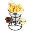 French Fry Cone With Sauce Dippers, Fast Food Basket, Chip Cone