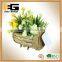 Handmade interior planter and rattan basket