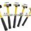 rubber mallet hammer with tublar shaft two way mallet with wooden steel fiberglass plastic-coating handle