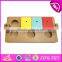 Wholesale creative paw shape wooden interactive dog toys best design pet IQ training wooden interactive dog toys W06F035