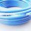 abrasion resistance braided pu tube cyan coiled hose 12mm*8mm 50m/roll used for industry for braid tube