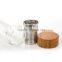 300ml Borosilicate tea infuser water bottle, double wall glass bottle with bamboo lid