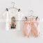 2017 Golden clothing manufacturers overseas accept customized baby girl 2pcs set outfit