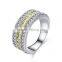 China New Arrival Brass/sterling Silver Beautiful cz Diamond Jewelry Engagement Ring