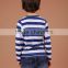 Custom kids striped sleeves t shirt wholesale