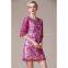 grenadine embroidered pencil skirt dress for noble women