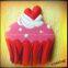 2014 pink cake 3D soft PVC  fridge magnet China