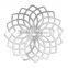 304 Stainless Steel Flower Hollow Carved Filigree Components Computer Metal Patch Embellishments Jewelry Findings