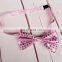 Christmas large sequin flashing bow tie