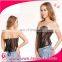 brown leather corset waist slimming corset for womman