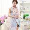 New Casual Peony Floral Scarf Women Gradual Chiffon Silk Wrap Foulard Long Soft Female Scarves Brief Beach Towel