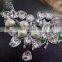 Crystal Vitrail Medium Jewelry Elements, Peach Heart Crystal Stones With Back Foiled