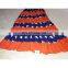 Women's Designer Handmade Cotton Printed Orange Skirt girls wear long Dress party Wear