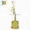 Custom design mini oscar gold metal toy trophy for children