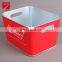 2017 trend custom square beer galvanized metal ice bucket