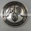 zinc alloy die casting custom medal antique silver/antique nickel sports coin
