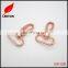 Factory supply shiny rose gold swivel snap hook for handbag