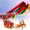 1 M Colorful Christmas bell wave flag hanging ornaments wholesale Christmas tree decoration party supply