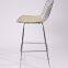Harry bertoia bar stool with low costs in stainless steel frame