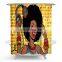 Factory Direct Sale High Quality Custom Printed African Shower Curtains polyester
