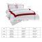 High Quality Luxury Red Hotel bed sheet bedding set 100% cotton